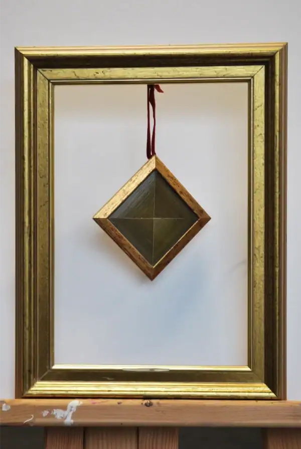 Christmas decorations in gold