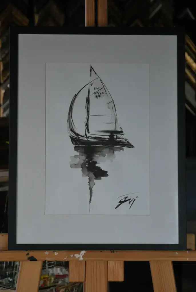 Eviart Frames finished works in ink 4