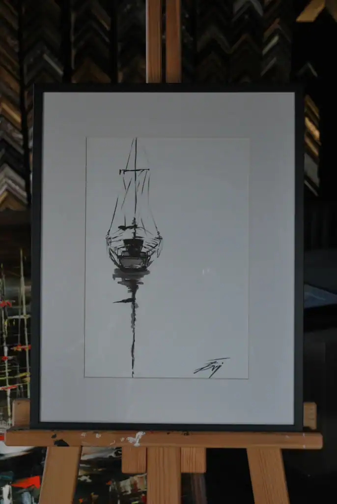 Eviart Frames finished works in ink 6