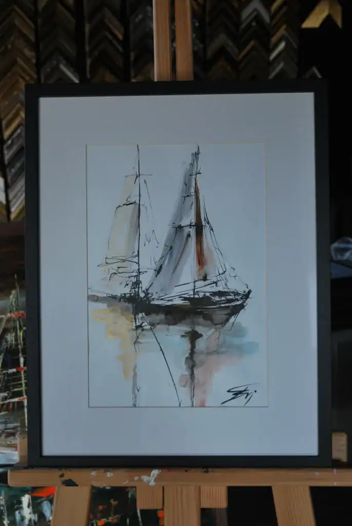 Eviart Frames finished works in ink 7
