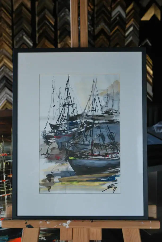 Eviart Frames finished works in ink 8